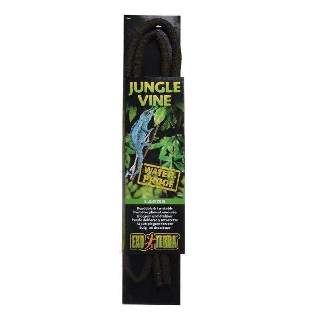 Exo Terra Jungle Vine Large Multi PT3086—angled view shows twistable lifelike terrarium decor.