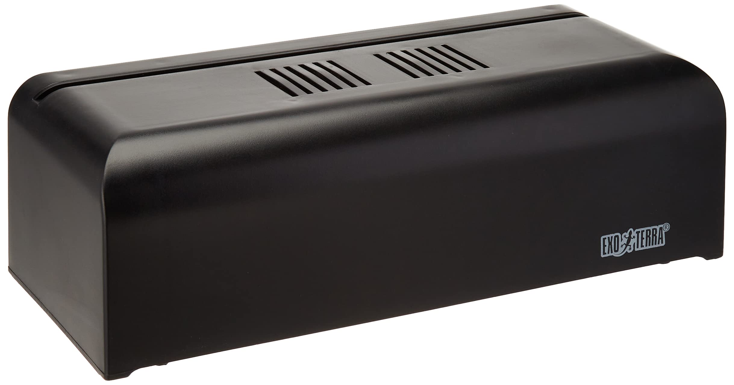 Exo Terra mini compact incandescent light fixture top view showing built-in reflector.