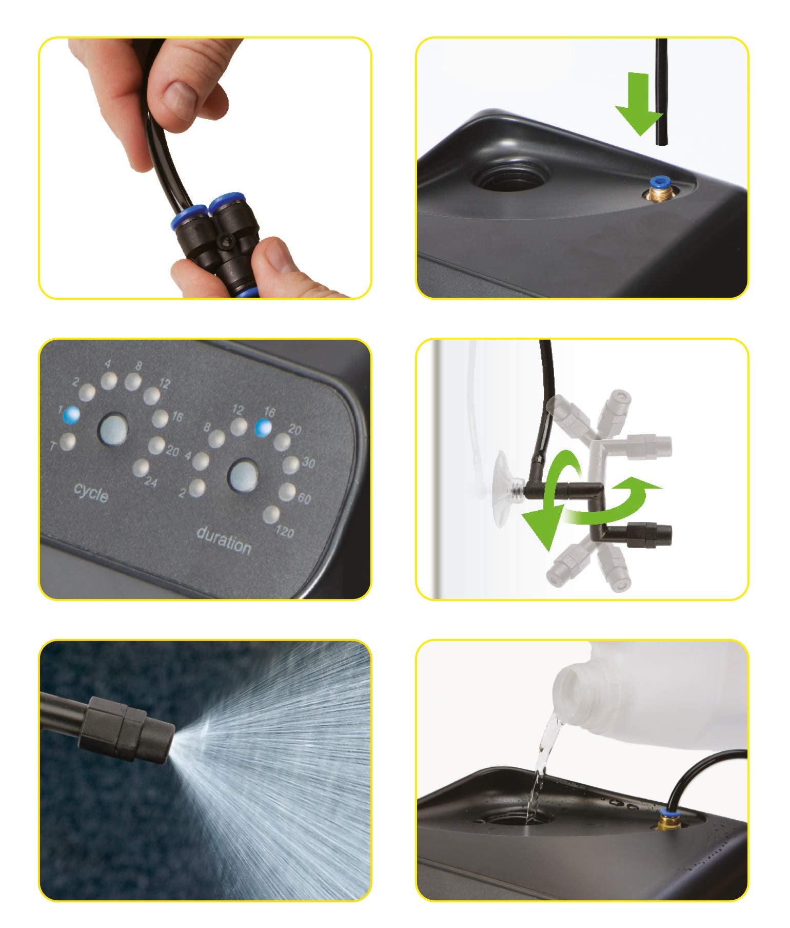 Exo Terra Monsoon Multi II reservoir 8L supports long, maintenance-friendly misting.