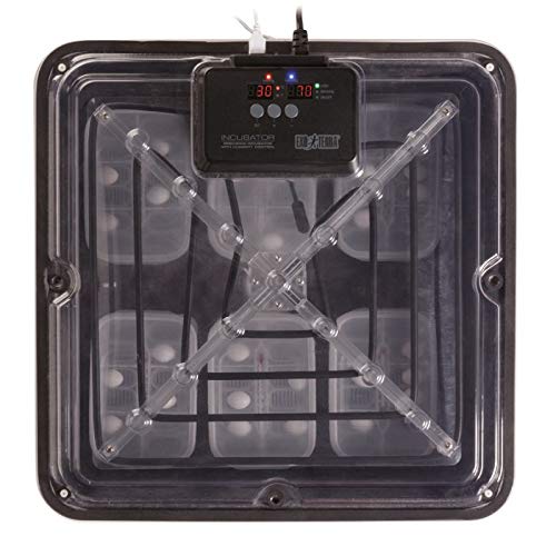Exo Terra Precision Incubator PRO rounded corners and foam insulation minimize drafts and temperature swings