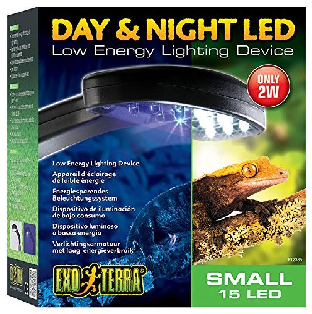 Exo Terra PT2335 Day/Night LED small front view with daylight illumination for terrarium observation