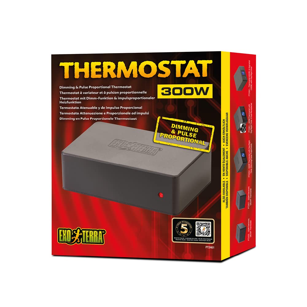 Exo Terra pulse proportional thermostat with remote probe for stable microclimates