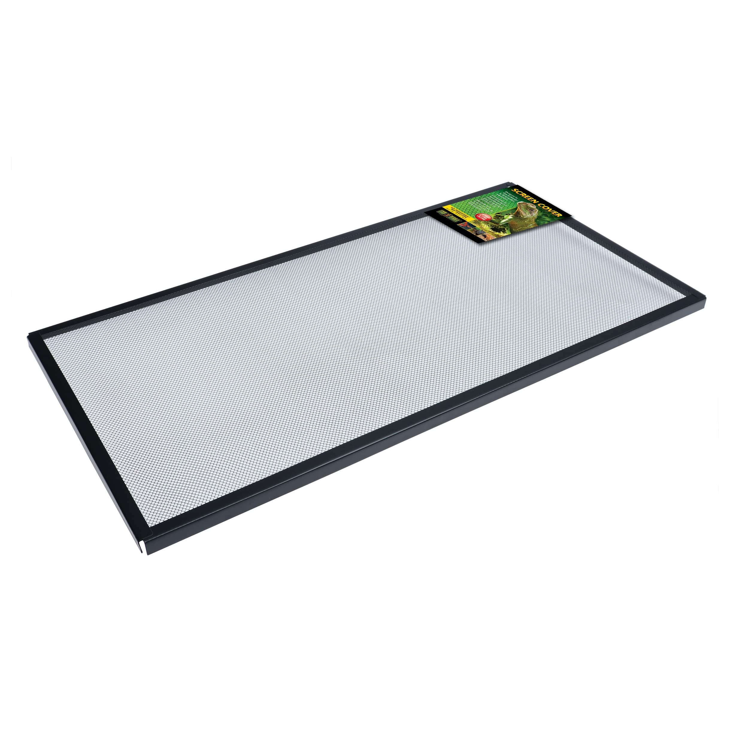 Exo Terra screen cover installation guide shows quick, easy setup