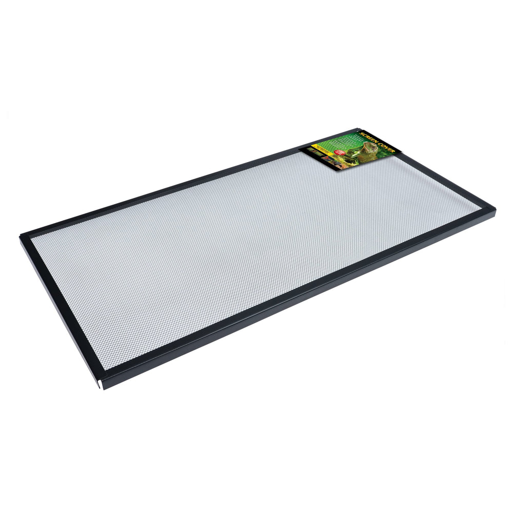 Exo Terra screen cover installation guide shows quick, easy setup