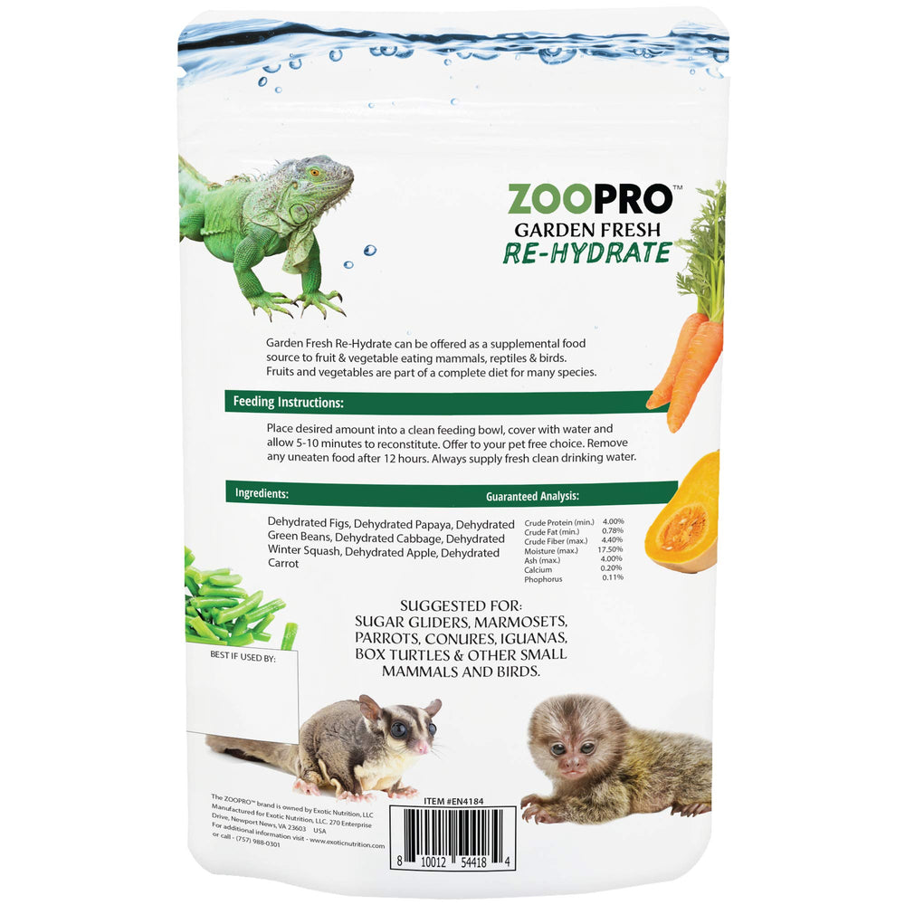 Exotic Nutrition Garden Fresh Re-Hydrate rehydrated snack with juicy texture