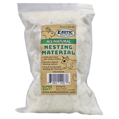 Exotic Nutrition: material de anidación 4 oz en empaque, práctico y suave.