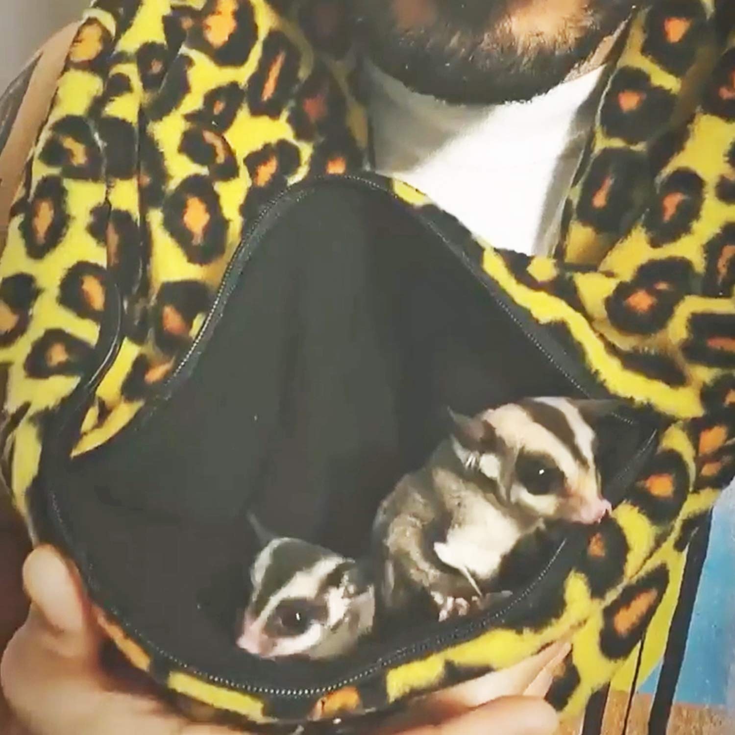 Exotic Nutrition Bonding Scarf soft-polar fleece delivers cozy warmth for small pets.