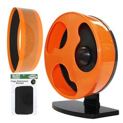 Exotic Nutrition Silent Runner 12in regular wheel offers whisper-quiet exercise for small pets.