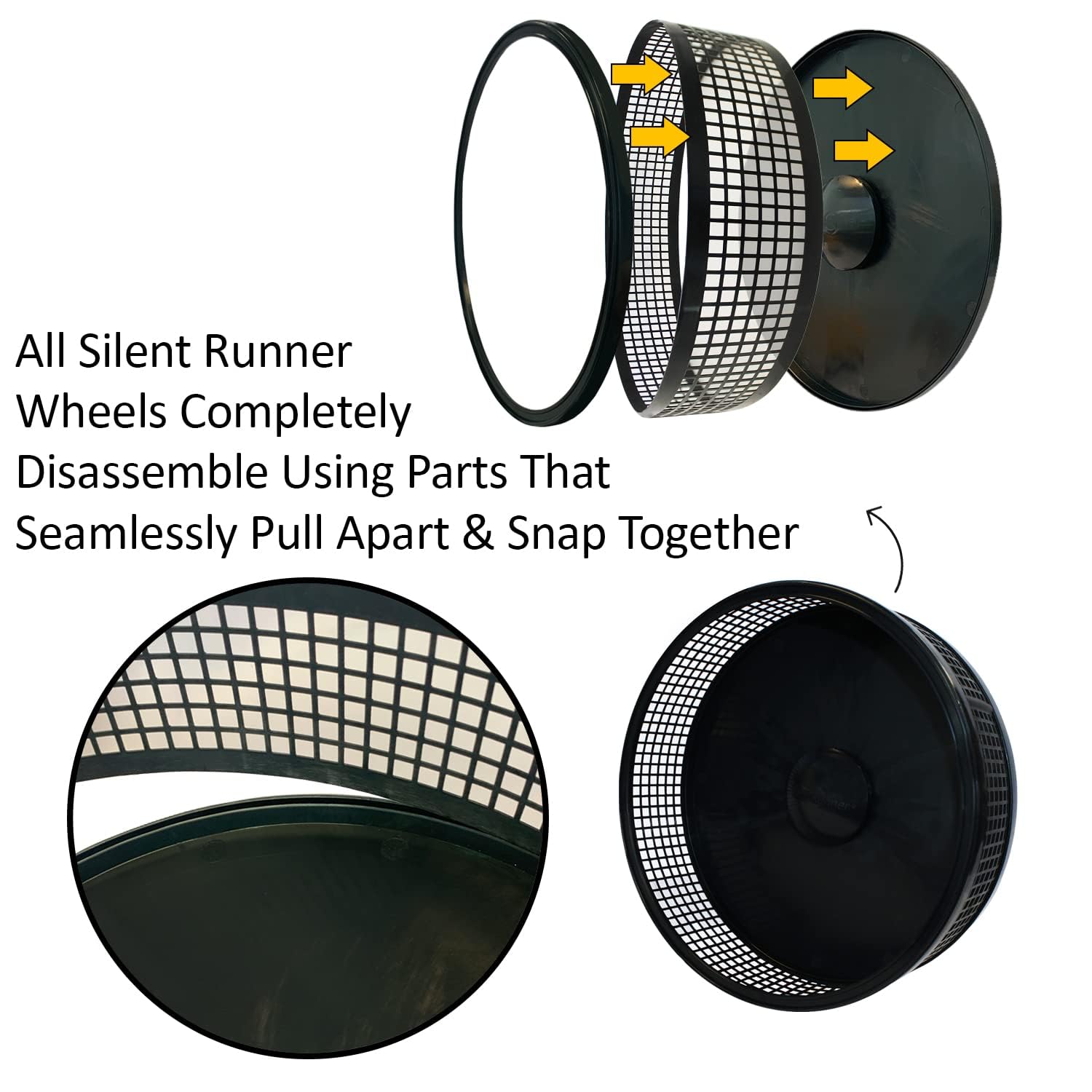 Exotic Nutrition Silent Runner Pro wheel attachment-compatibility allows flexible setup across habitats.