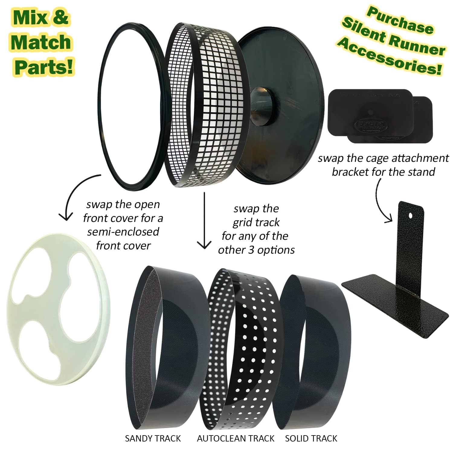 Exotic Nutrition Silent Runner Pro wheel easy-clean design simplifies maintenance between uses.