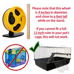Exotic Nutrition Silent Runner Wheel yellow front view for smooth, silent exercise.
