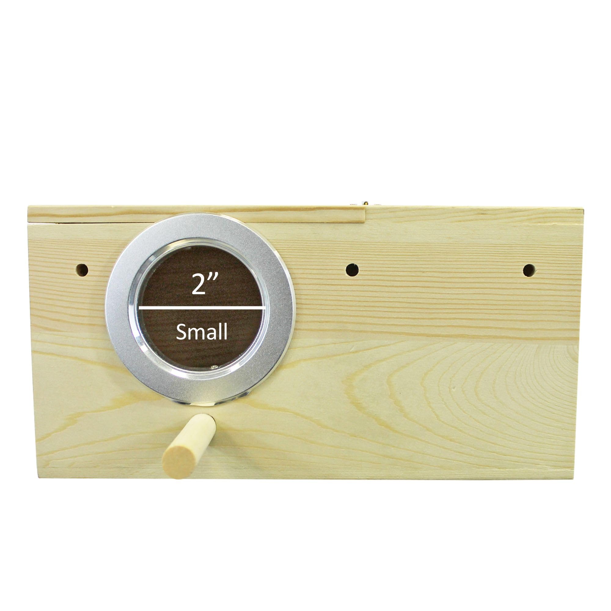 Exotic Nutrition Sturdy Nest Box easy access top offers quick viewing and cleaning routines.