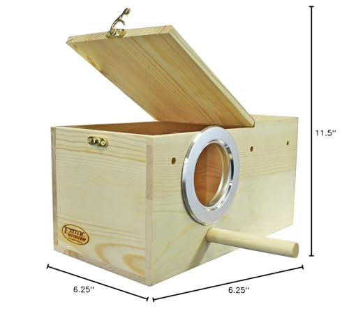 Exotic Nutrition Sturdy Nest Box small-pet habitat enhances enrichment opportunities.