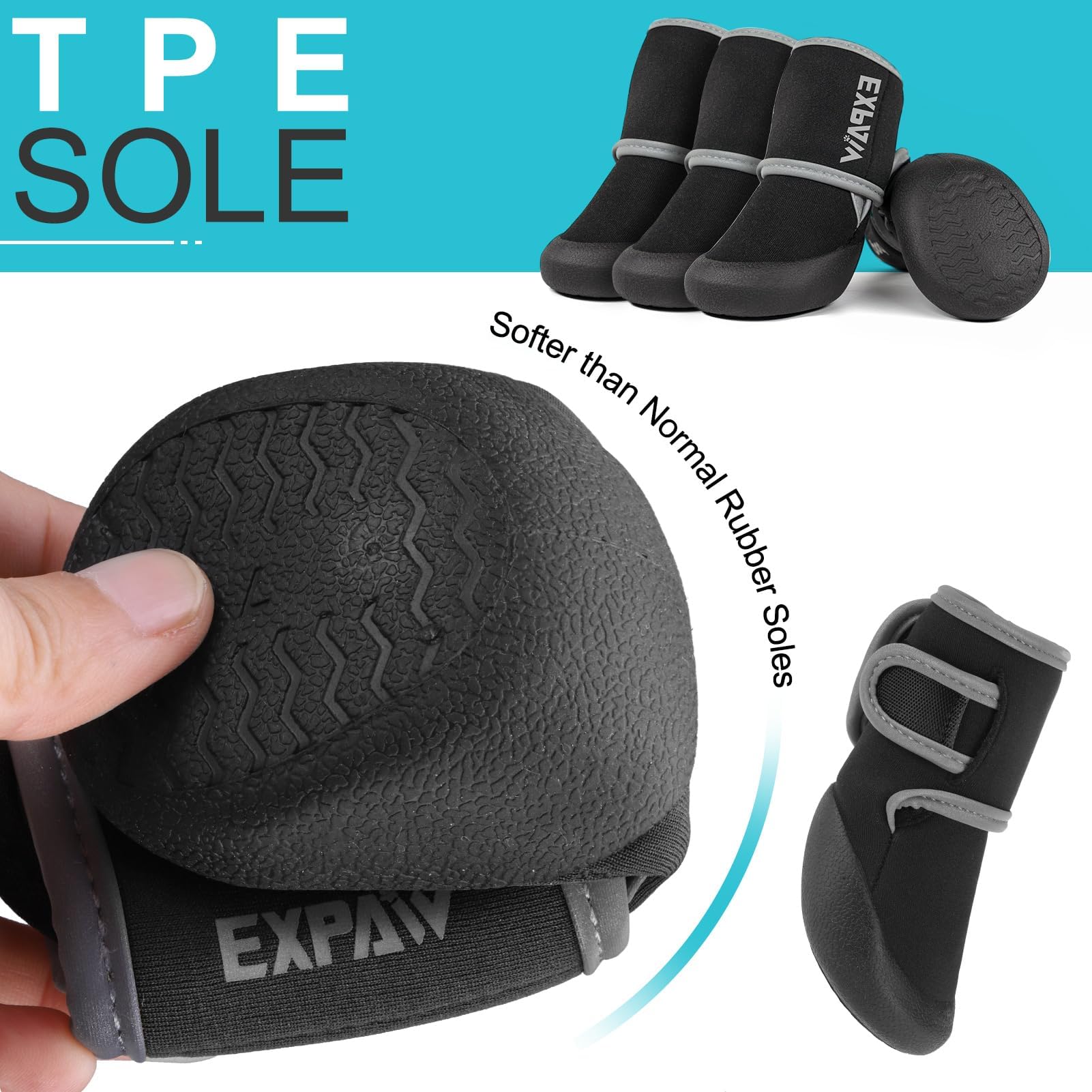 Expawler anti-slip sole closeup highlights secure footing on slick surfaces