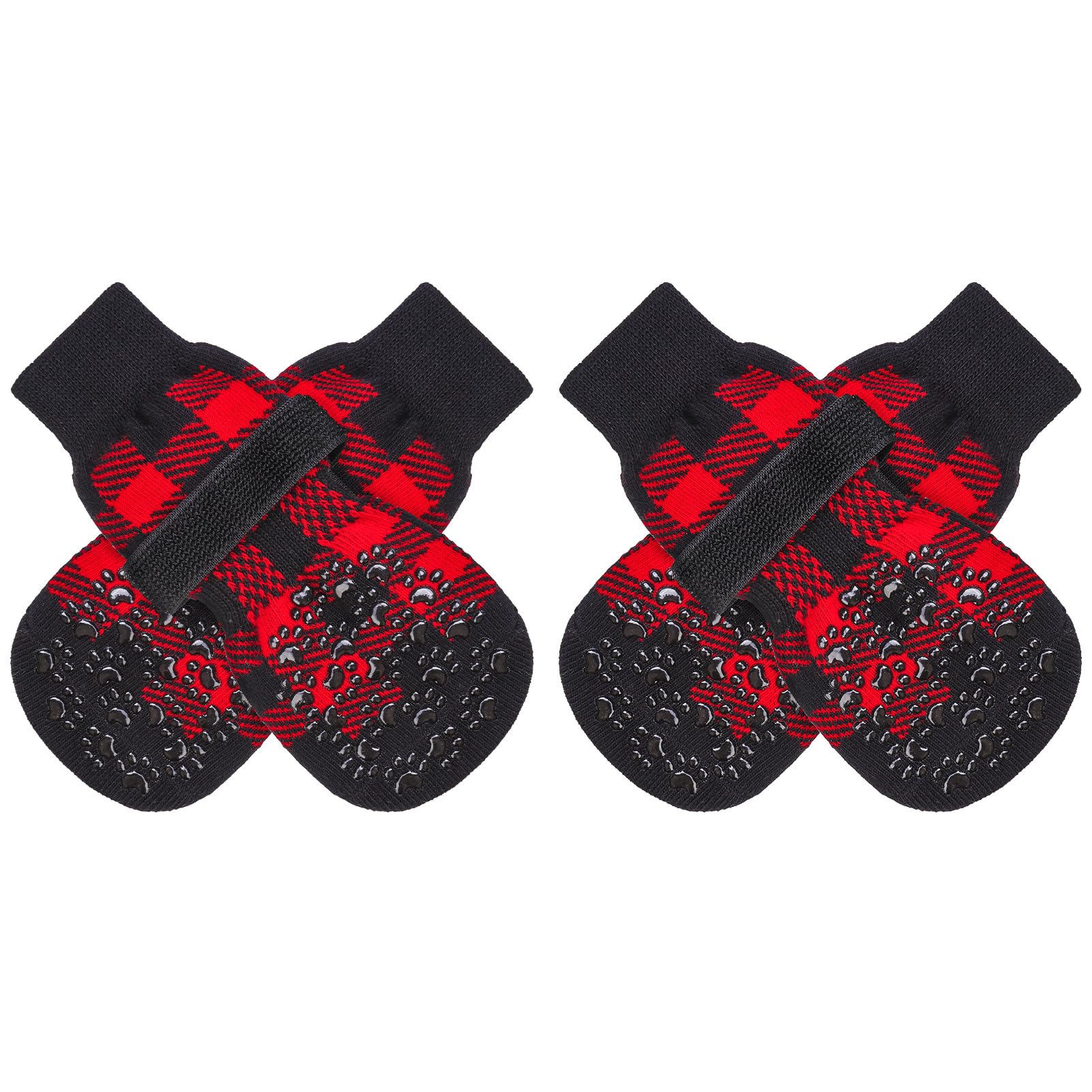 EXPAWLORER calcetines antideslizantes para perro, frontal, mayor agarre en interiores.