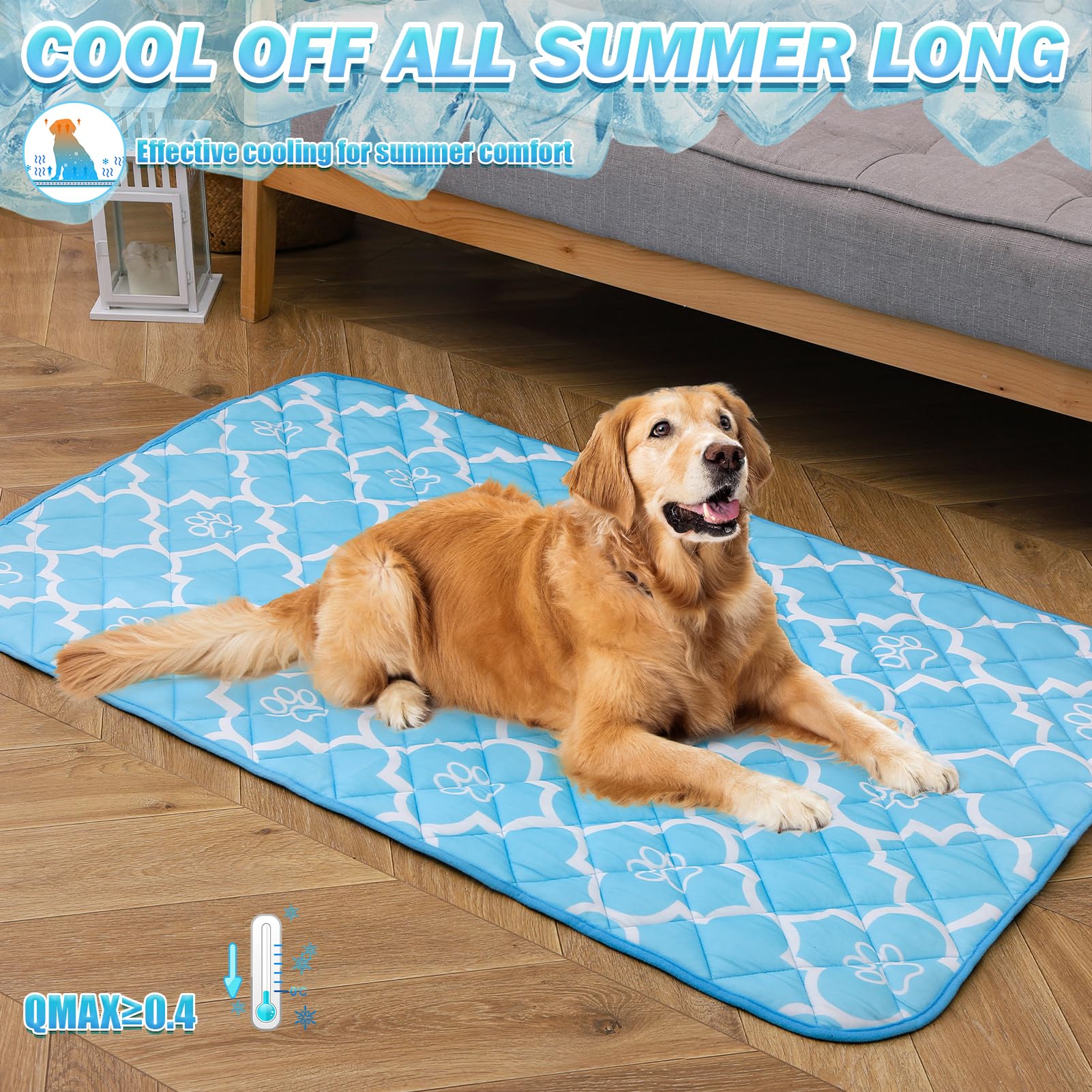 EXPAWLORER washing-ready cooling mat is machine washable for easy care