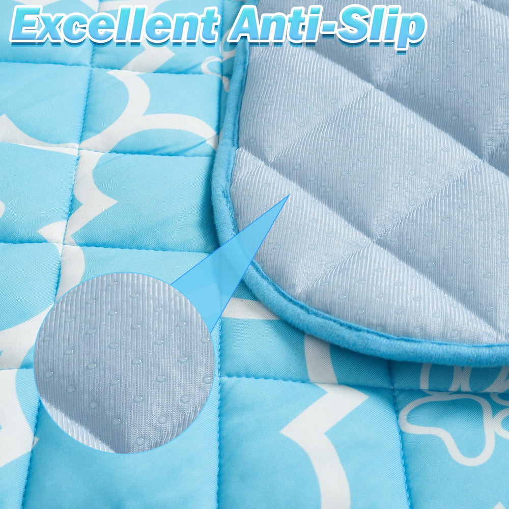 EXPAWLORER cooling mat used as a comfy resting place for pets after outdoor time