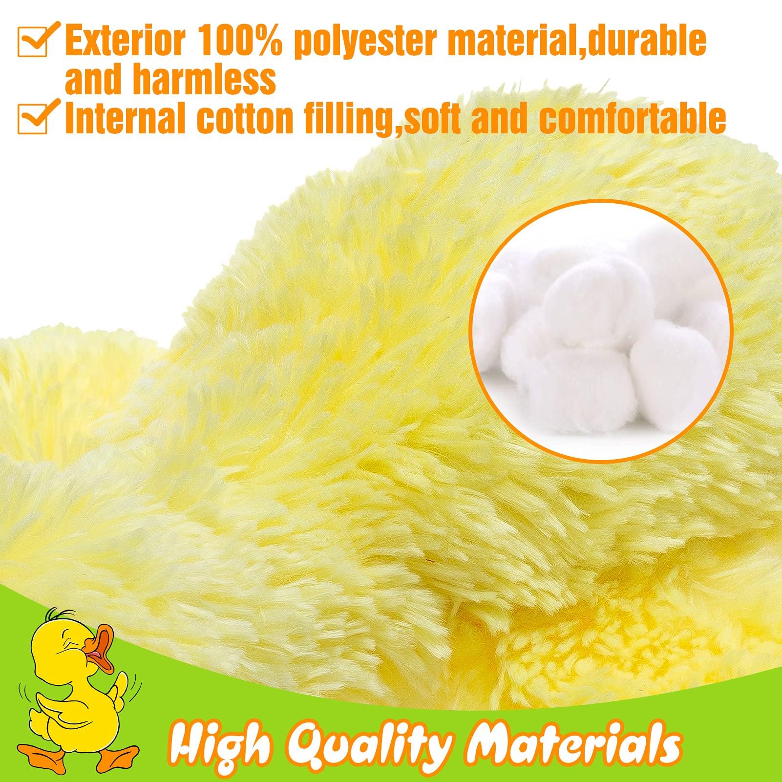 EXPAWLORER plush duck dog toy designed for small to medium dogs