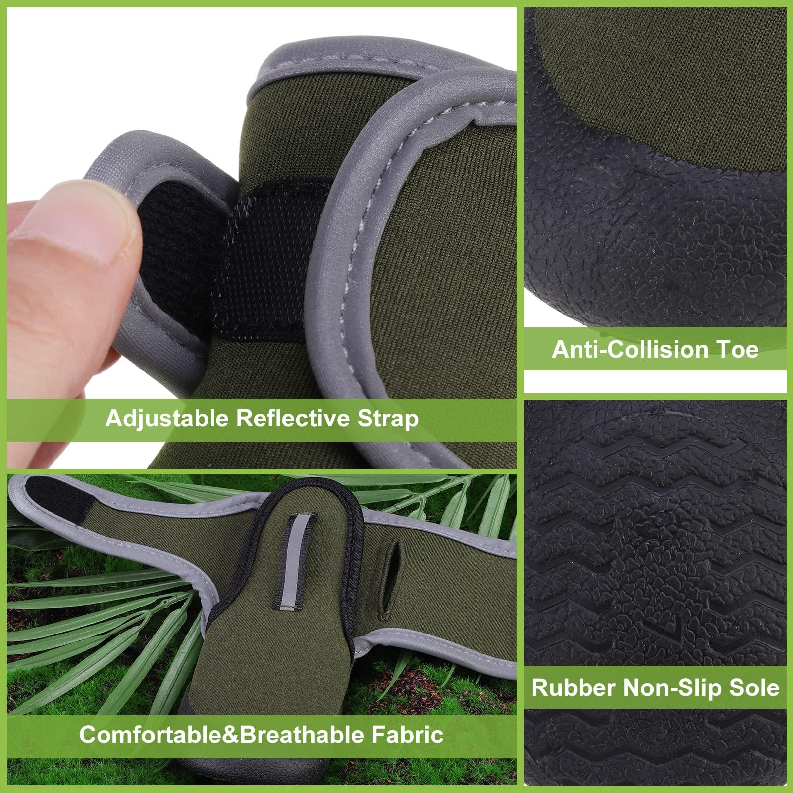 EXPAWLORER waterproof-dog-shoes-waterproof-fabric keeps paws dry in rain and snow.