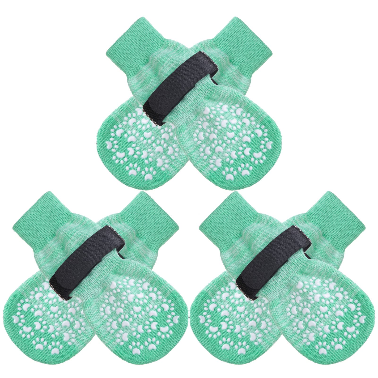 EXPAWLORER 6-piece anti-slip dog socks deter paw licking for comfort