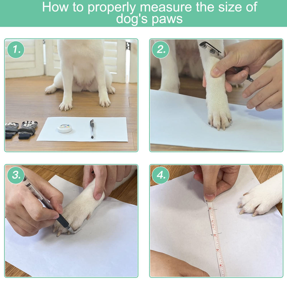 EXPAWLORER 6PCS size-measurement guide promotes proper fit.