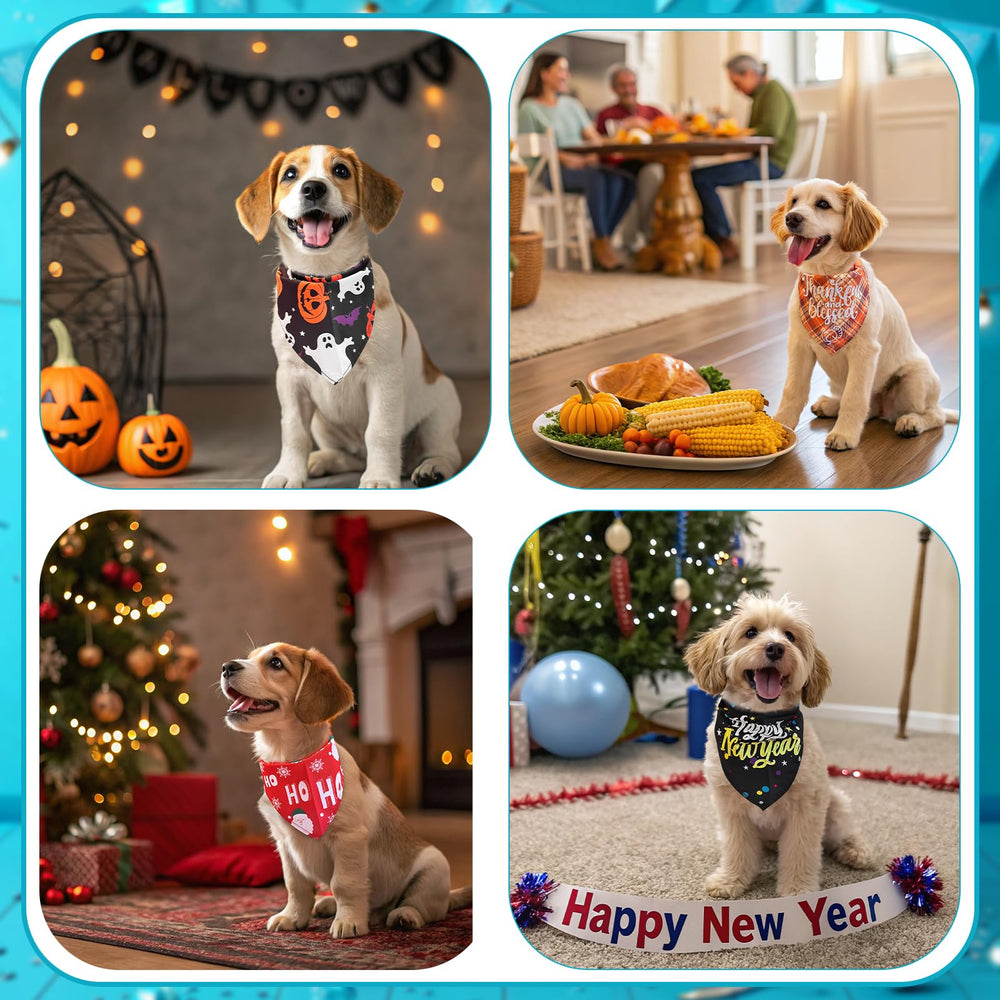 EXPAWLORER Birthday pattern dog bandana creates cute, shareable moments.