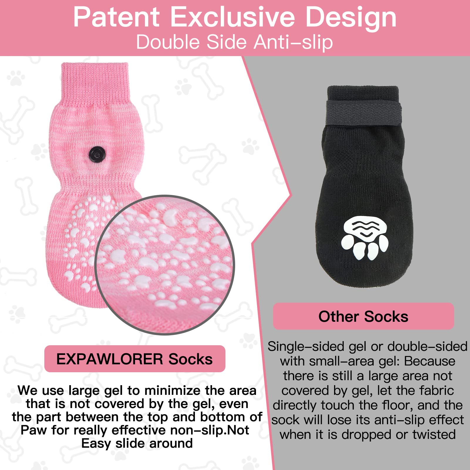 EXPAWLORER botines para perros, tejido transpirable y cómodo para uso diario.
