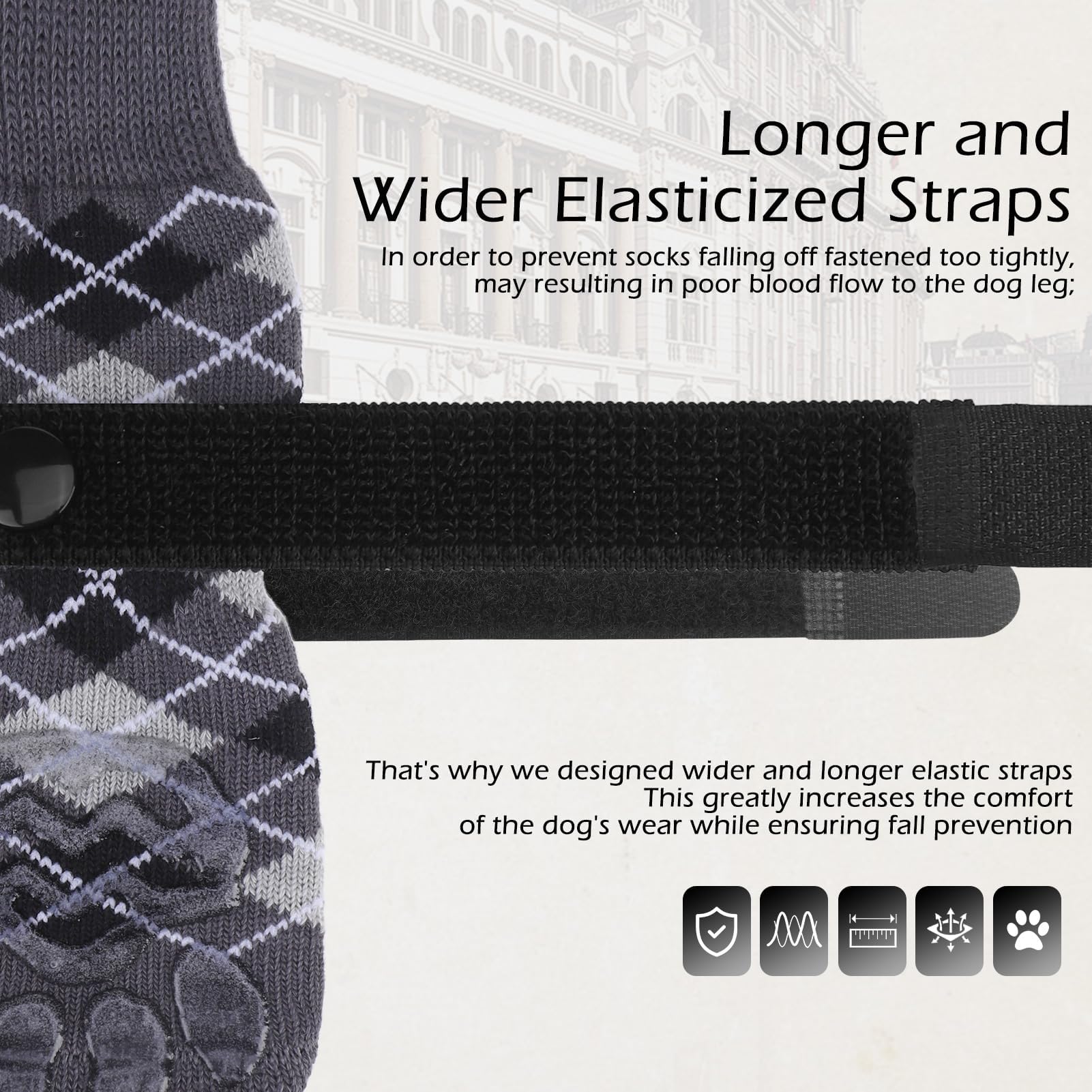 EXPAWLORER dog socks breathable materials keep paws comfortable
