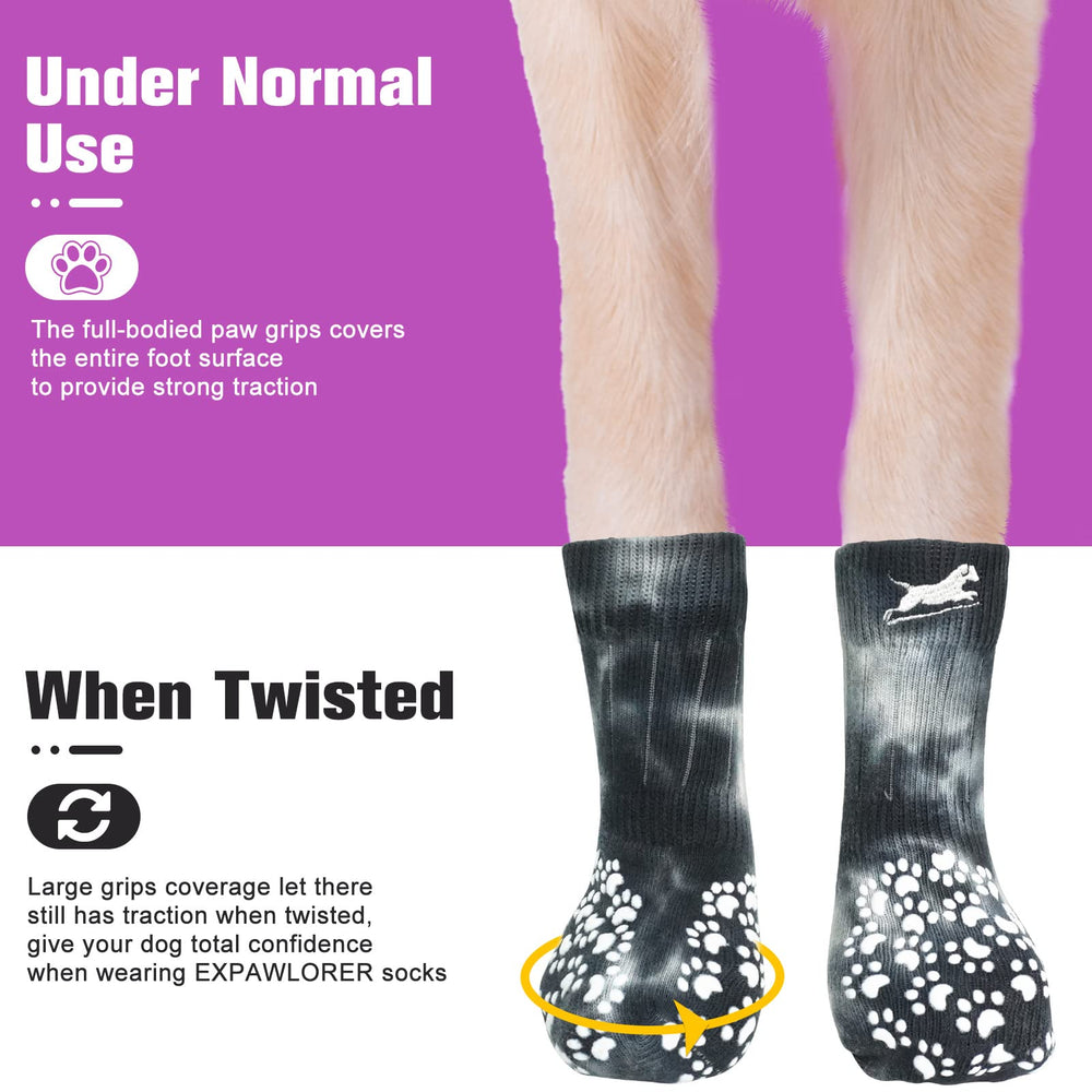 EXPAWLORER Calcetines anti-lamer para reducir lamido de patas con comodidad.