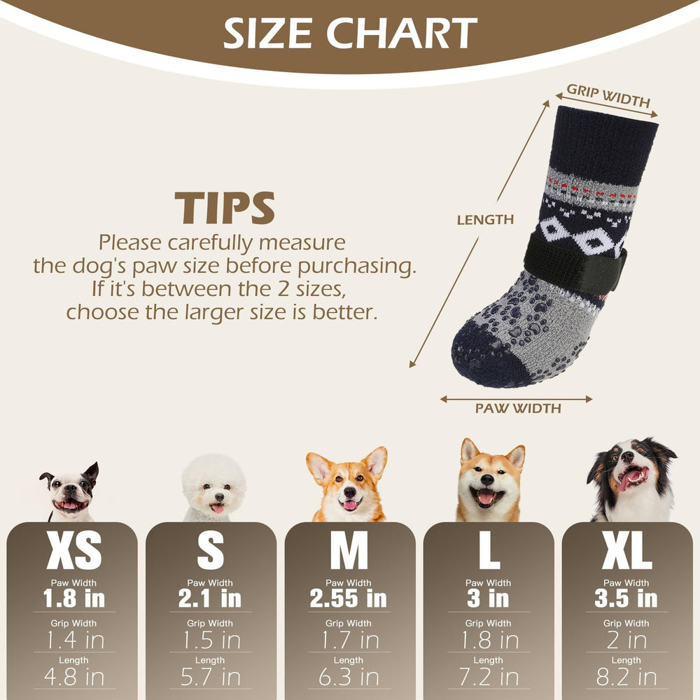 EXPAWLORER calcetines antideslizantes para patas, uso diario cómodo.