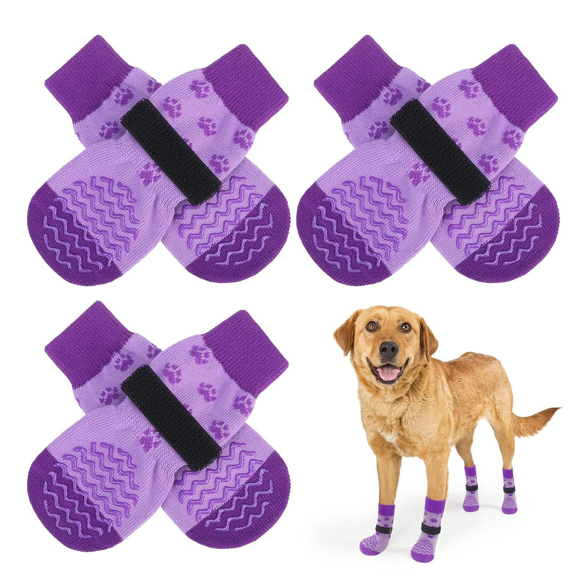 Calcetines antideslizantes EXPAWLORER para patas: mejor tracción en suelos lisos