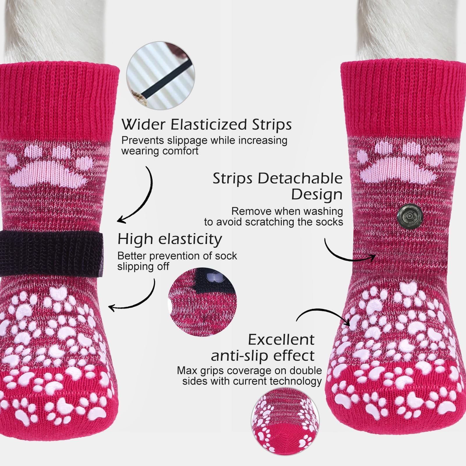 EXPAWLORER calcetines para perro evitan lamer patas, mejora comodidad en casa