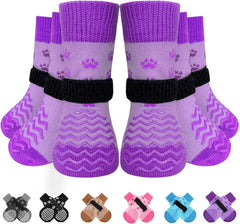 EXPAWLORER calcetines antideslizantes para perros brindan agarre seguro en suelos lisos