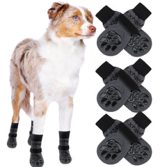 EXPAWLORER calcetines antideslizantes para perros con agarre en suelos lisos.