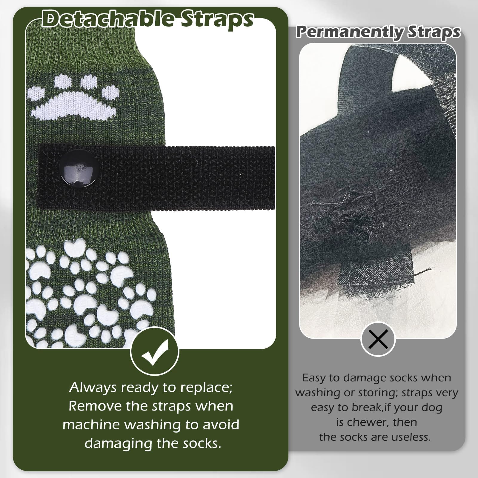 Calcetines de punto suave EXPAWLORER para perros, ajuste cómodo.
