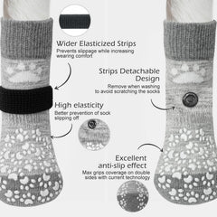 EXPAWLORER calcetines para perros evitan lamer patas y reducen irritaciones.