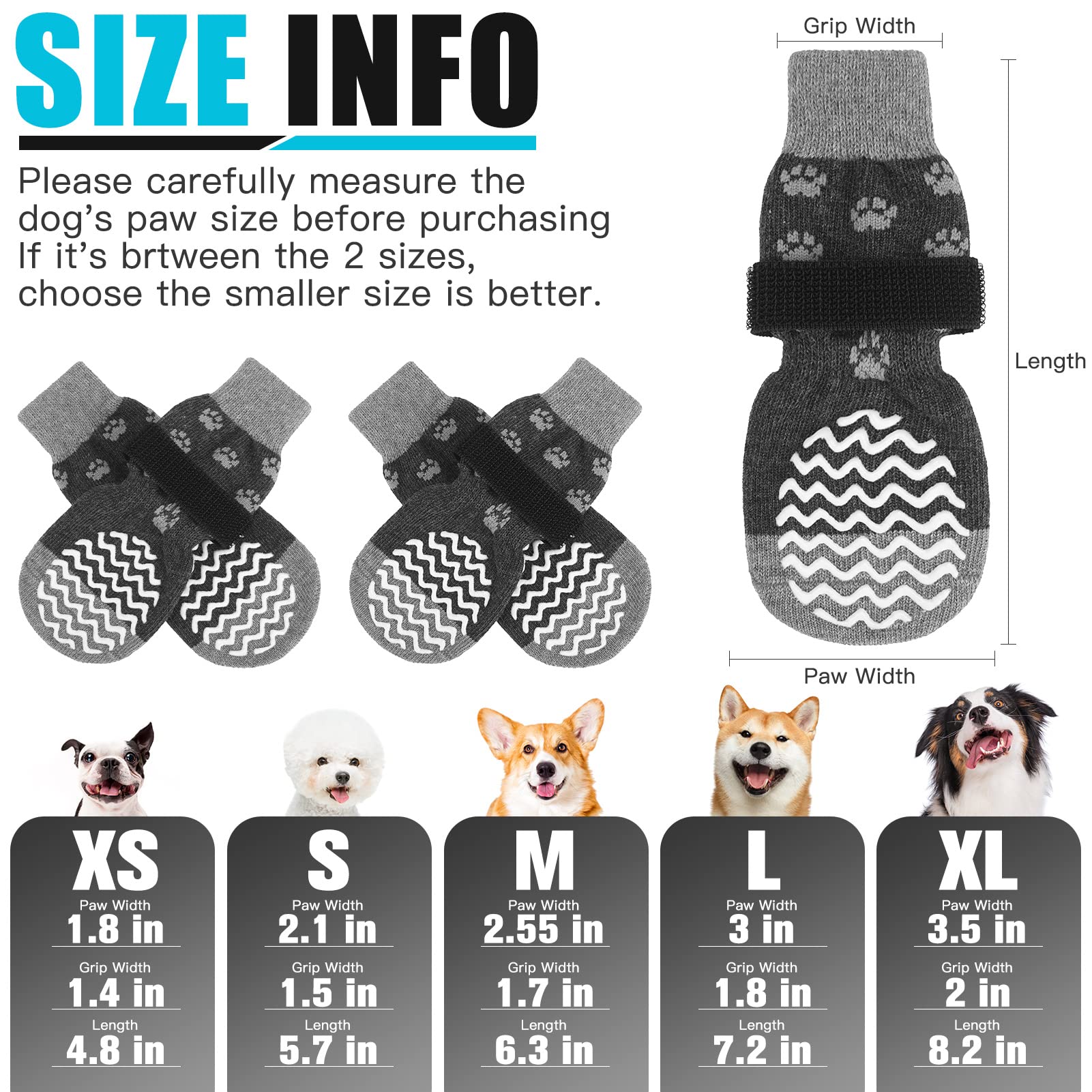 EXPAWLORER calcetines para perros evitan lamer patas, uso práctico diario.