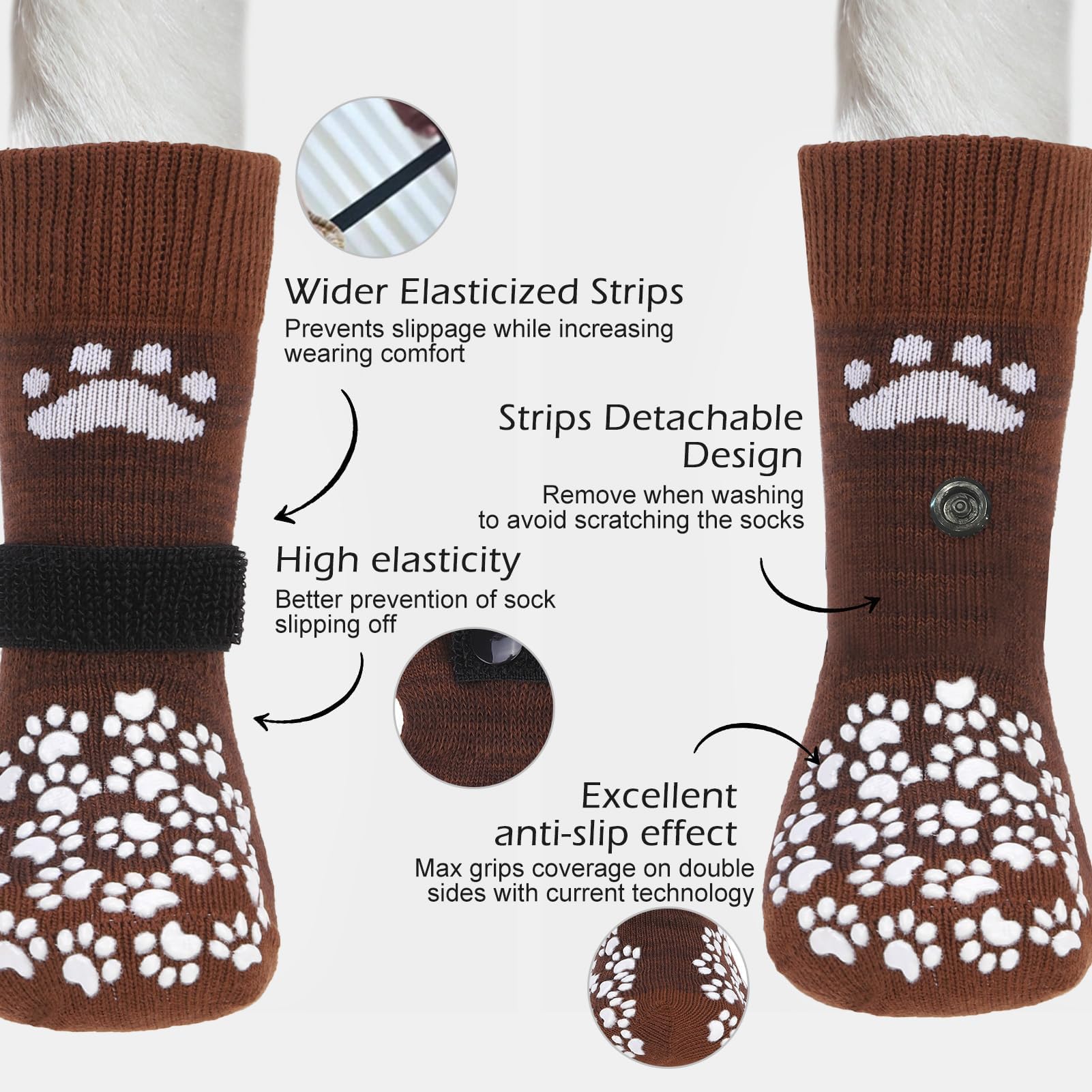EXPAWLORER calcetines protectores de patas, protegen frente al pavimento caliente.