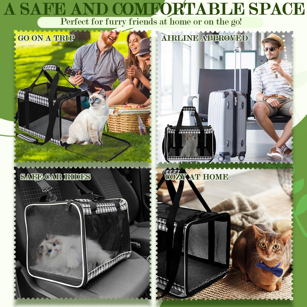 EXPAWLORER side-pocket storage keeps small items handy during travel