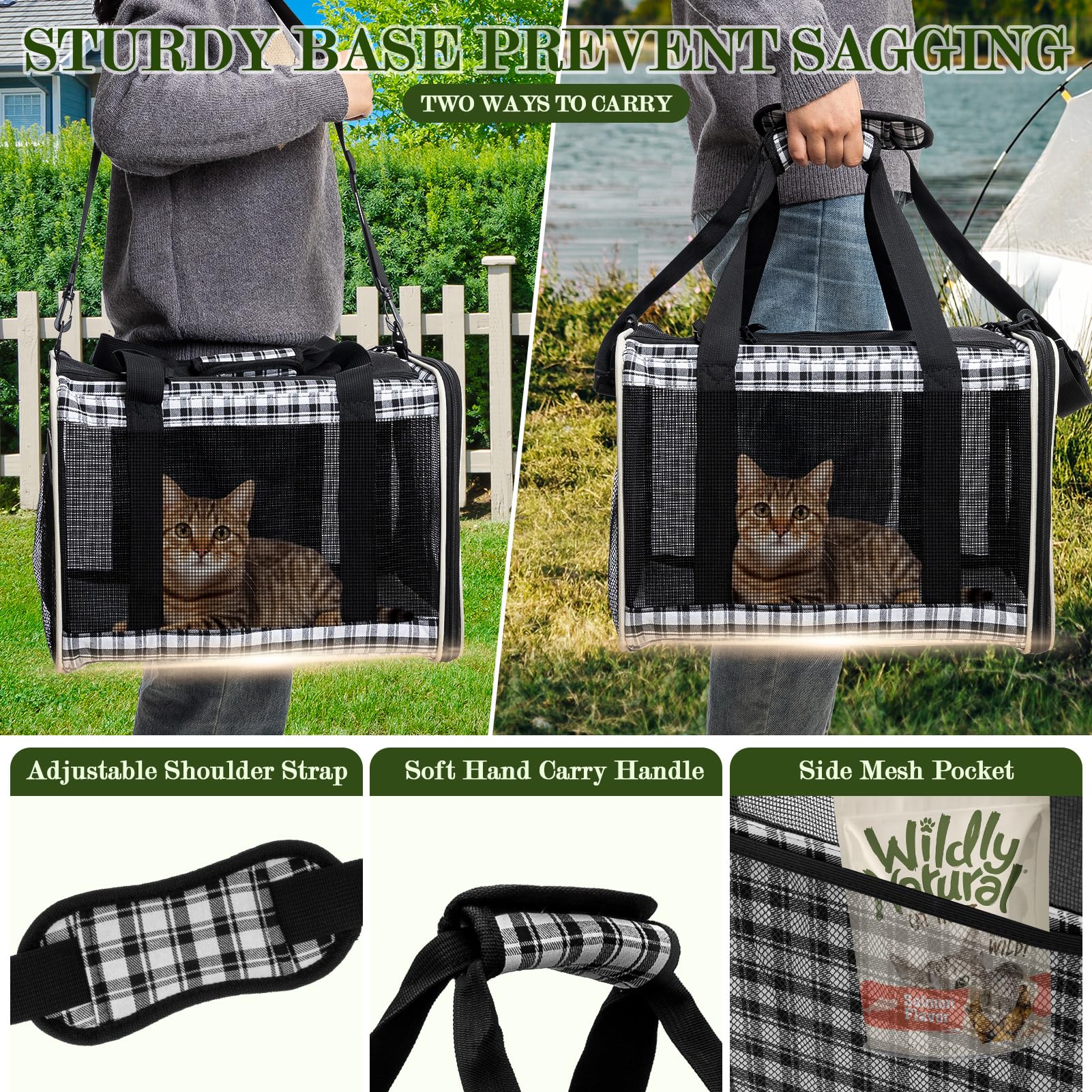 EXPAWLORER 4-sided-ventilation mesh ensures airy visibility and pets stay cool