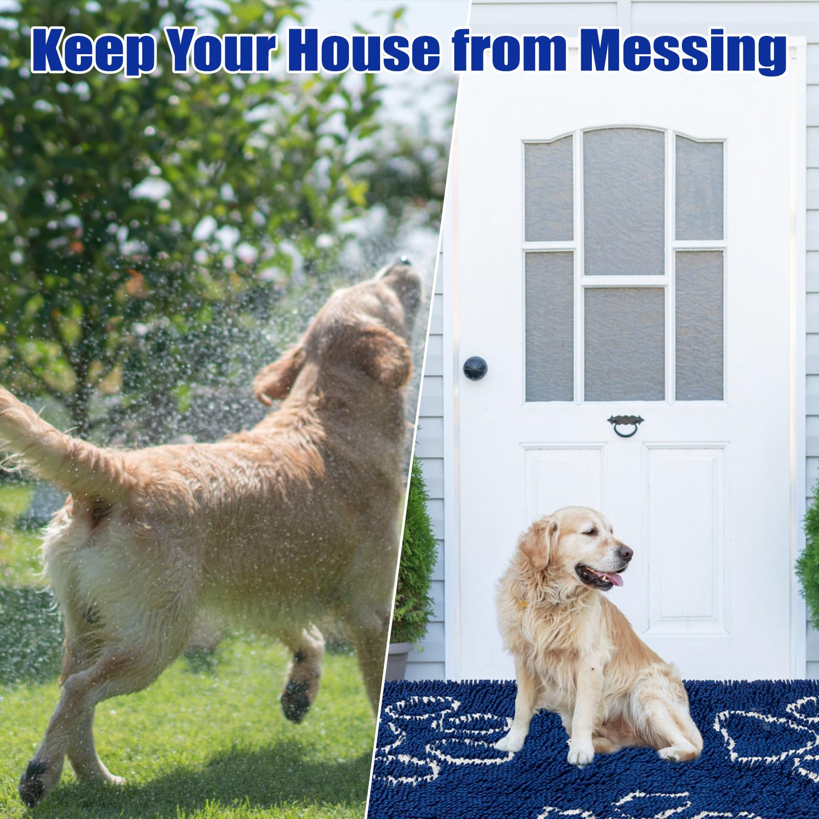 EXPAWLORER dog door mat car-crate-ready for pet comfort