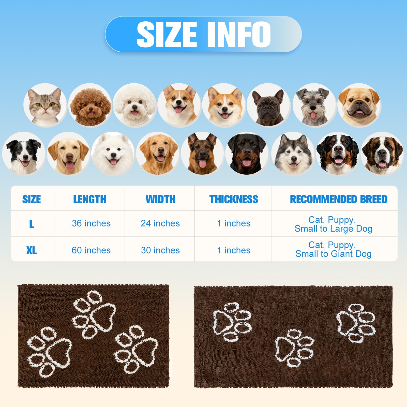 EXPAWLORER mat is machine washable in cold water for easy cleanup.
