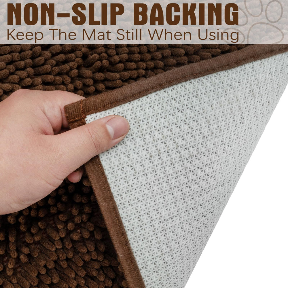 EXPAWLORER microfiber surface traps dirt, mud, and pet fur near entryways.