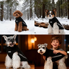 EXPAWLORER dog fleece vest size chart communicates fit guidance
