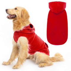 EXPAWLORER chaqueta para perros con capucha y forro polar, ideal para paseos fríos.