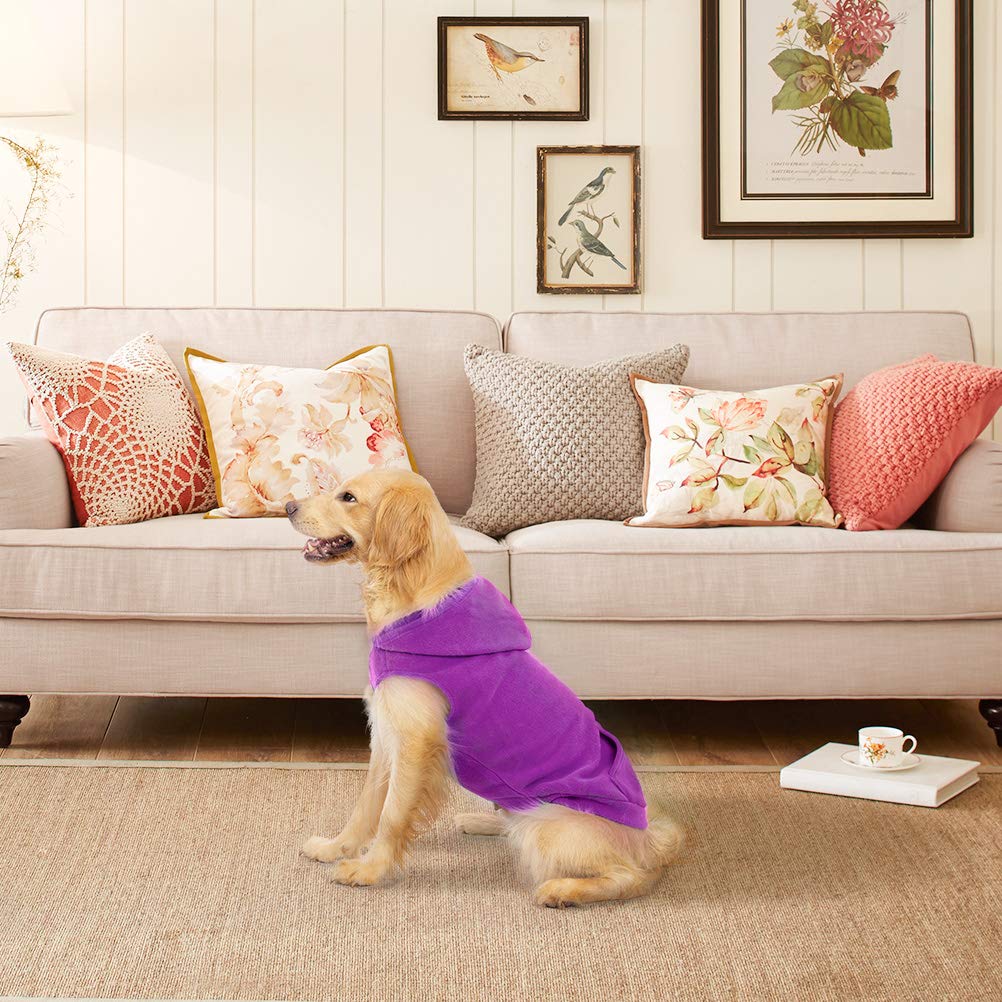 EXPAWLORER dog hoodie fleece vest size chart for accurate fit