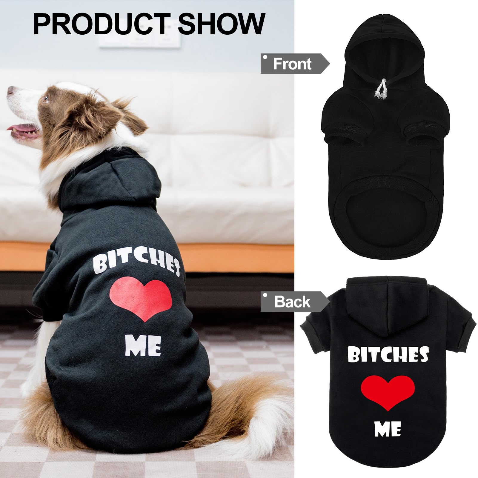 EXPAWLORER machine washable dog hoodie for easy care.