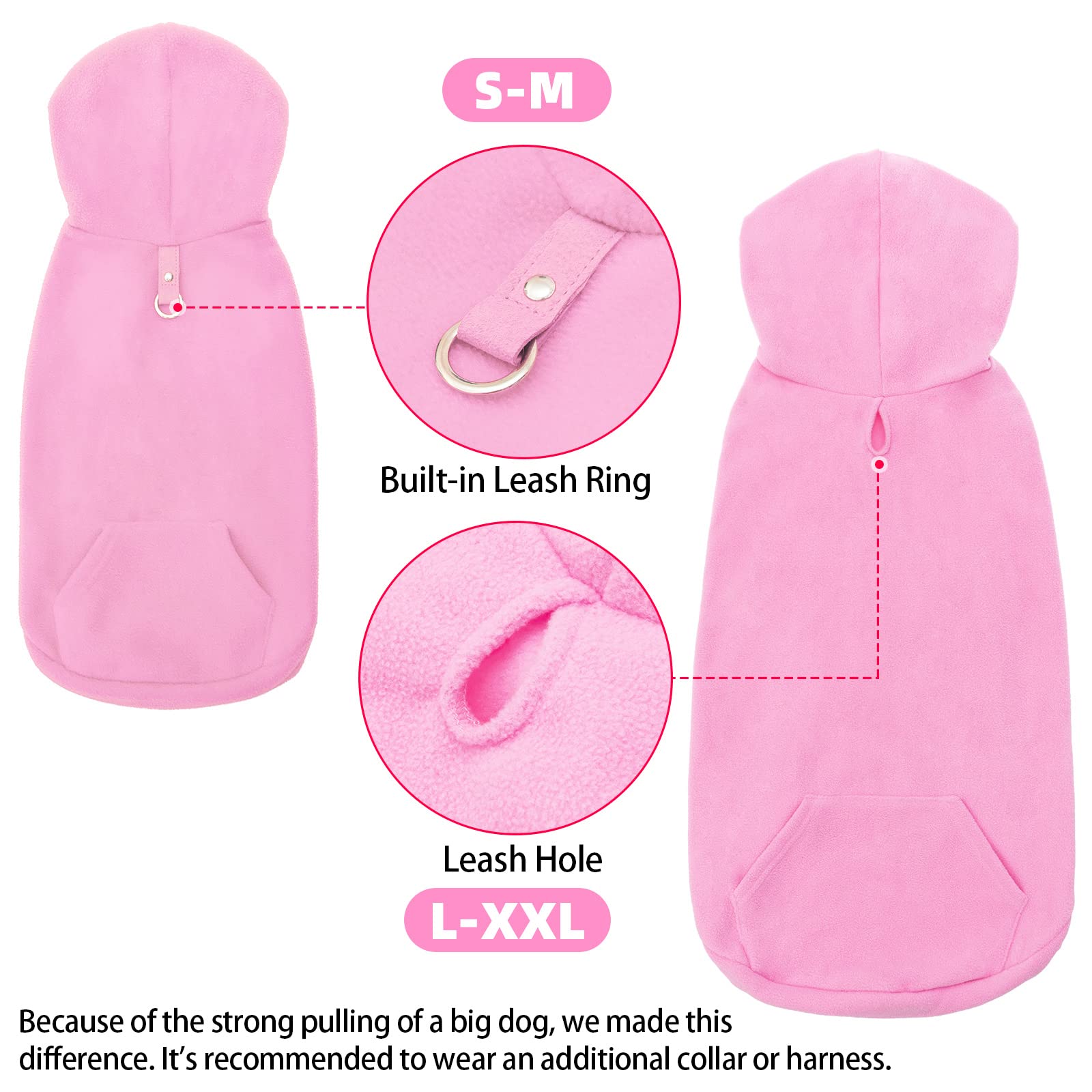 EXPAWLORER hoodie pocket detail showing storage for snacks or bags.