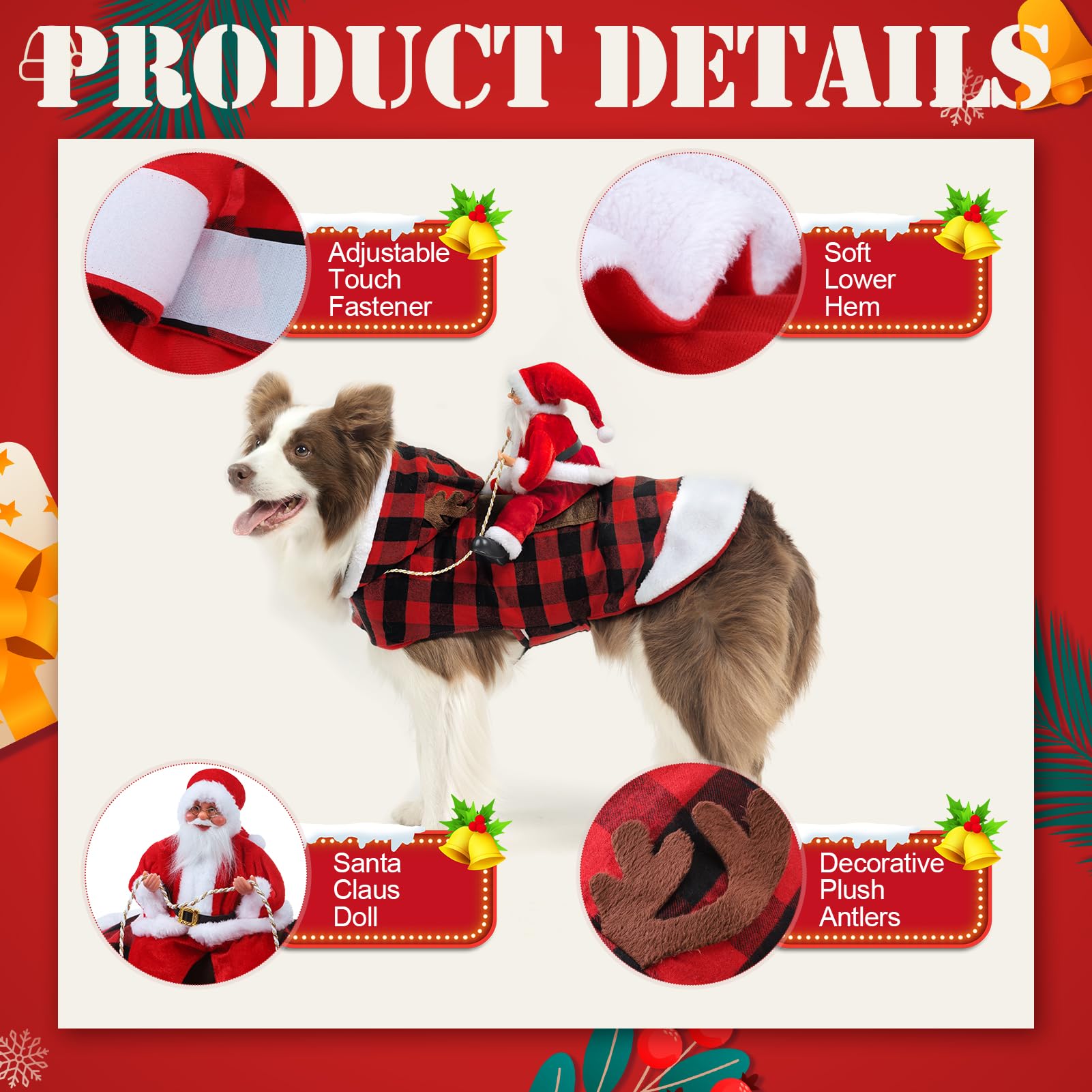 EXPAWLORER dog plaid hoodie closeup emphasizes soft breathable fabric