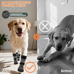 EXPAWLORER Dog Socks adhesive cuff detail boosts stay-in-place performance.